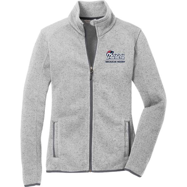 Secaucus Patriots Ladies Sweater Fleece Jacket