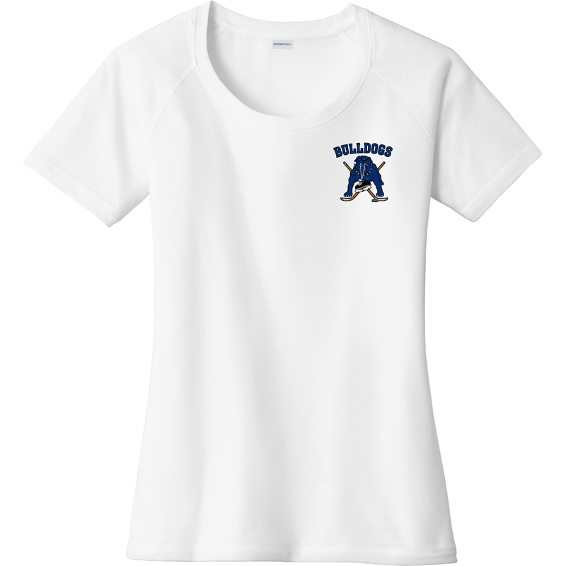 Chicago Bulldogs Ladies PosiCharge Tri-Blend Wicking Scoop Neck Raglan Tee