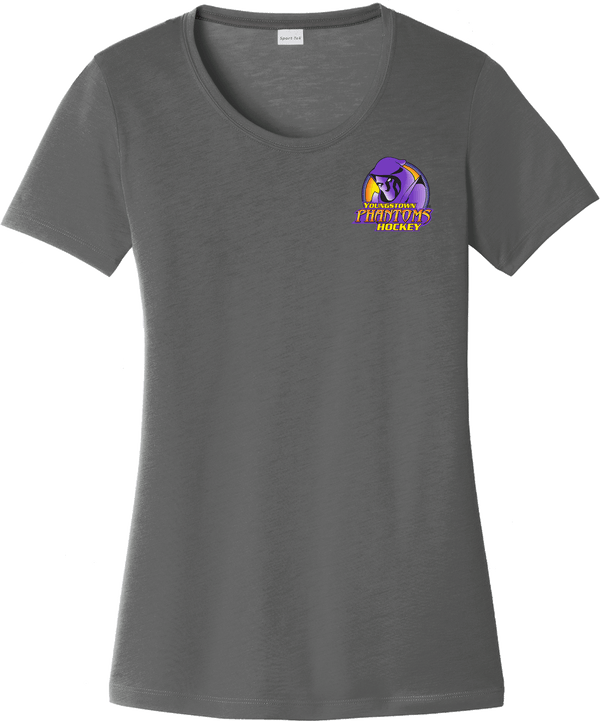 Youngstown Phantoms Ladies PosiCharge Competitor Cotton Touch Scoop Neck Tee