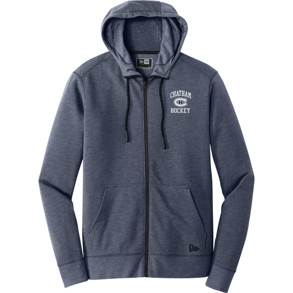 Chatham Hockey New Era Tri-Blend Fleece Full-Zip Hoodie