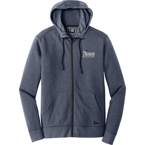 Secaucus Patriots New Era Tri-Blend Fleece Full-Zip Hoodie