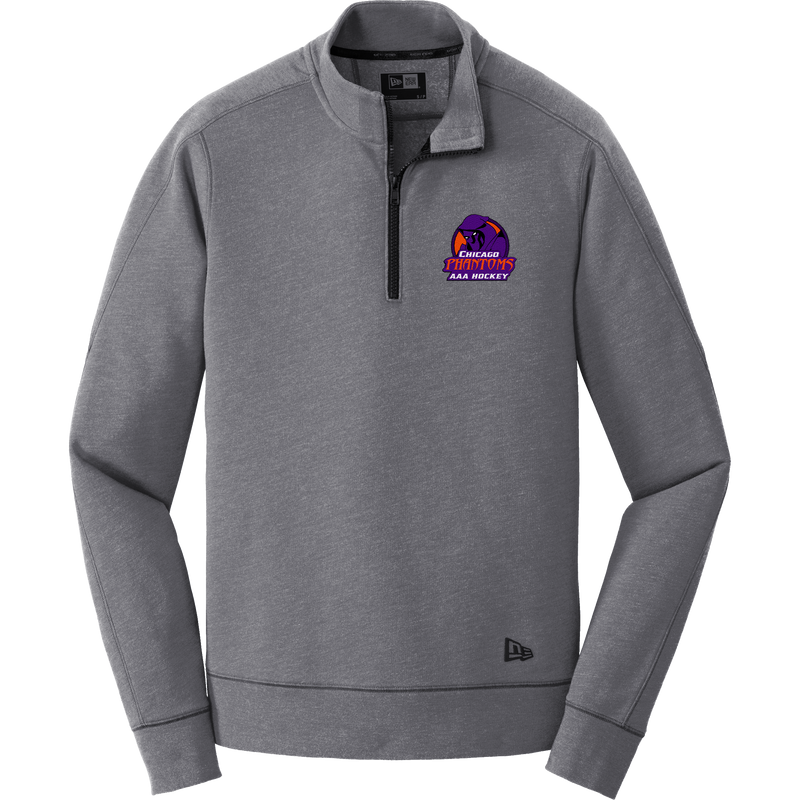 Chicago Phantoms New Era Tri-Blend Fleece 1/4-Zip Pullover