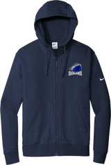 Brandywine Outlaws Nike Club Fleece Sleeve Swoosh Full-Zip Hoodie