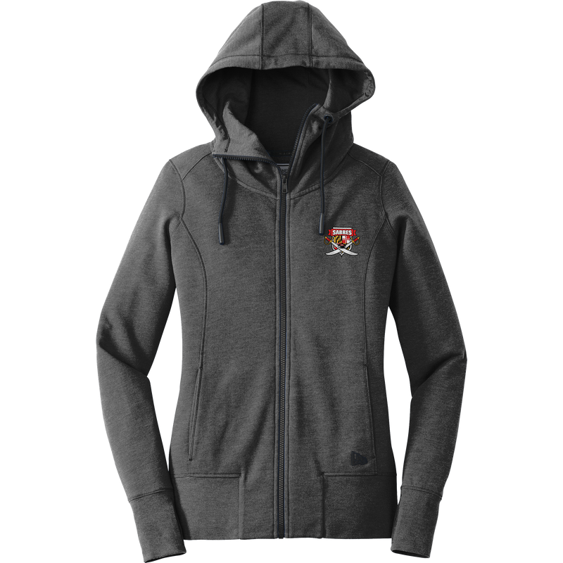 SOMD Sabres New Era Ladies Tri-Blend Fleece Full-Zip Hoodie