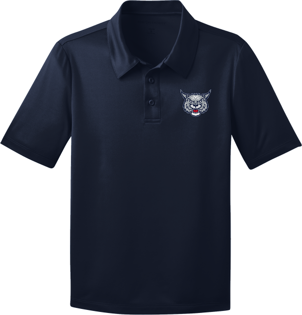 CT Bobcats Youth Silk Touch Performance Polo